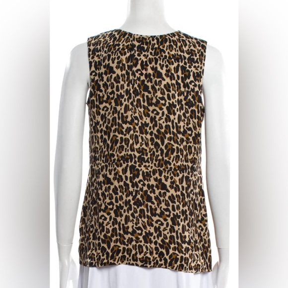 Tory Burch Animal Print Sleeveless‎ Blouse - Picture 2 of 5
